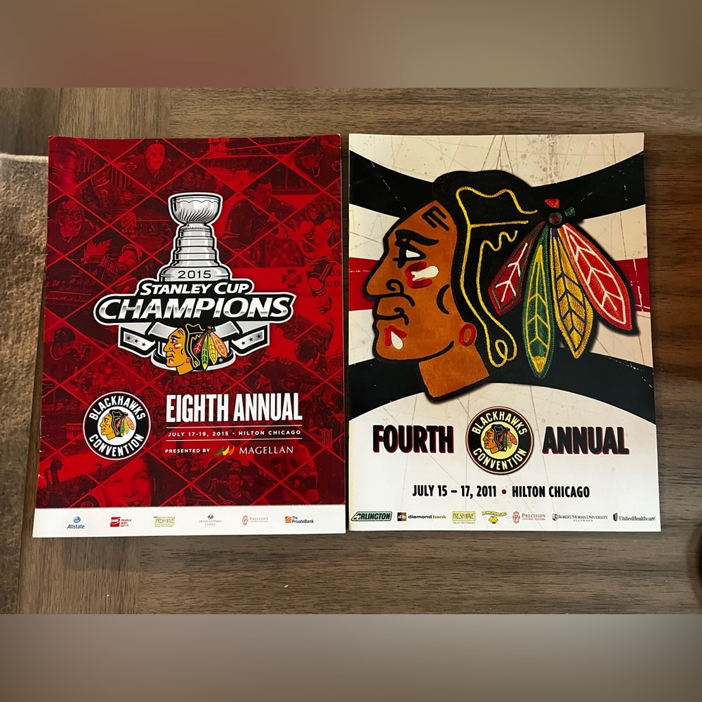 🚫SOLD🚫Chicago Blackhawks Convention Programs 2011, 2015